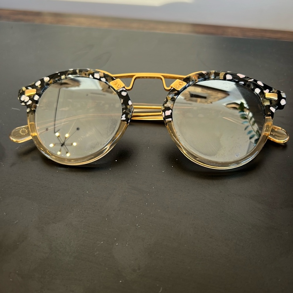 Krewe round sunglasses mirrored